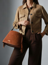 Sac Bandoulire Country Cuir Etrier Marron country ECOU161M-vue-porte