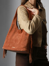 Sac Port paule M Country Cuir Etrier Marron country ECOU154M-vue-porte