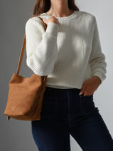 Sac Bandoulire Sac  Dos S Cavalier Nubuck Cuir Etrier Marron cavalier nubuck ECAN126S-vue-porte